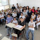 Los chicos y chicas de la Secundaria Nº 514 “Madres de Plaza 25 de Mayo” y sus profesores. (Foto: H. Rio)