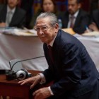 Histórico. El criminal de guerra, de 86 años, llega al juzgado.