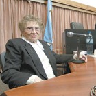 Rosa Roinsinblit, vicepresidenta de Abuelas de Plaza de Mayo, testigo en la causa por apropiación de bebés. Imagen: Daniel Dabove