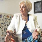 La titular de Abuelas, Estela Carlotto, denunció el caso en la propia feria. Imagen: Leandro Teysseire