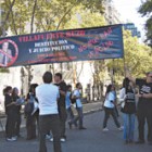 Protesta de organismos de derechos humanos en 2011 contra el juez federal Carlos Villafuerte Ruzo.