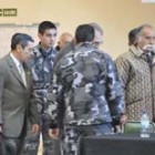 Los represores Jorge Olivera y Gustavo De Marchi en el juicio en el que fueron condenados.