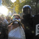 Protesta en Uruguay.